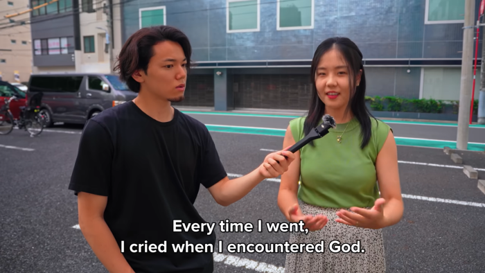 snimka zaslona video obraćenje svjedočanstvo Japan