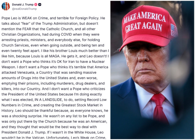 Donald Trump, Lav XIV., Iran, truth social