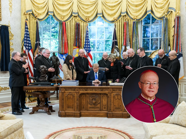Jeffrey Grob, donald trump, američki biskupi, molitva